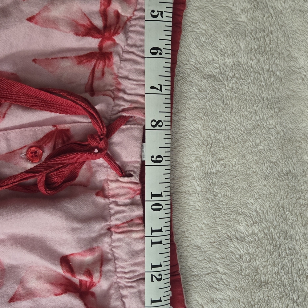 PJ Salvage Pink and Red Bow Pajama Set - Top Size Medium And Large For The Pants - Picture 7 of 11